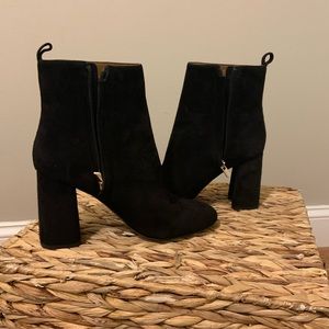 & Other Stories suede black ankle boots size 9.5